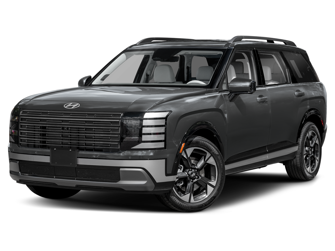 2026 Hyundai PALISADE Limited in Ecotronic Gray Pearl — front three-quarter view