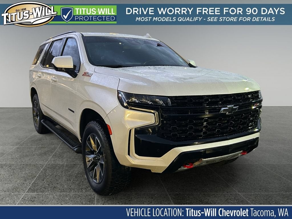 2023 Chevrolet Tahoe Z71 in Iridescent Pearl Tricoat — front three-quarter view