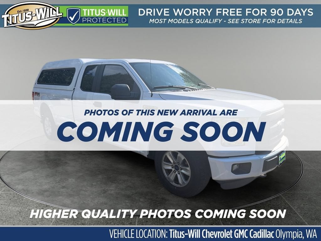 2016 Ford F-150 XLT in White — front three-quarter view