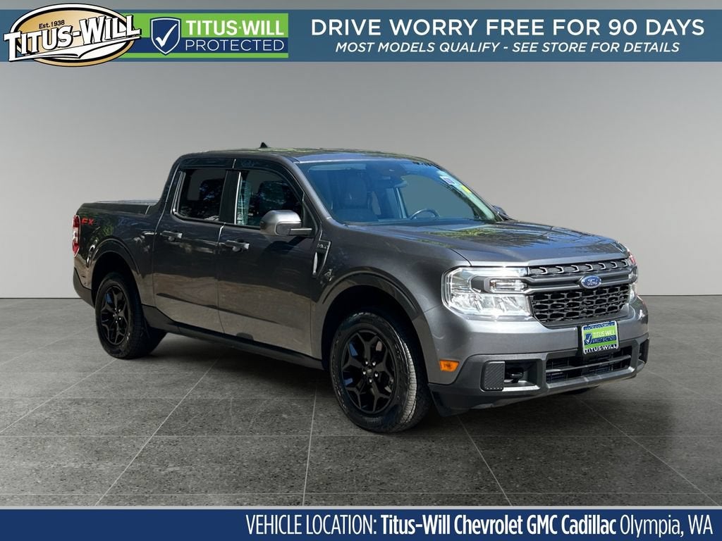 2023 Ford Maverick XLT in Gray — front three-quarter view