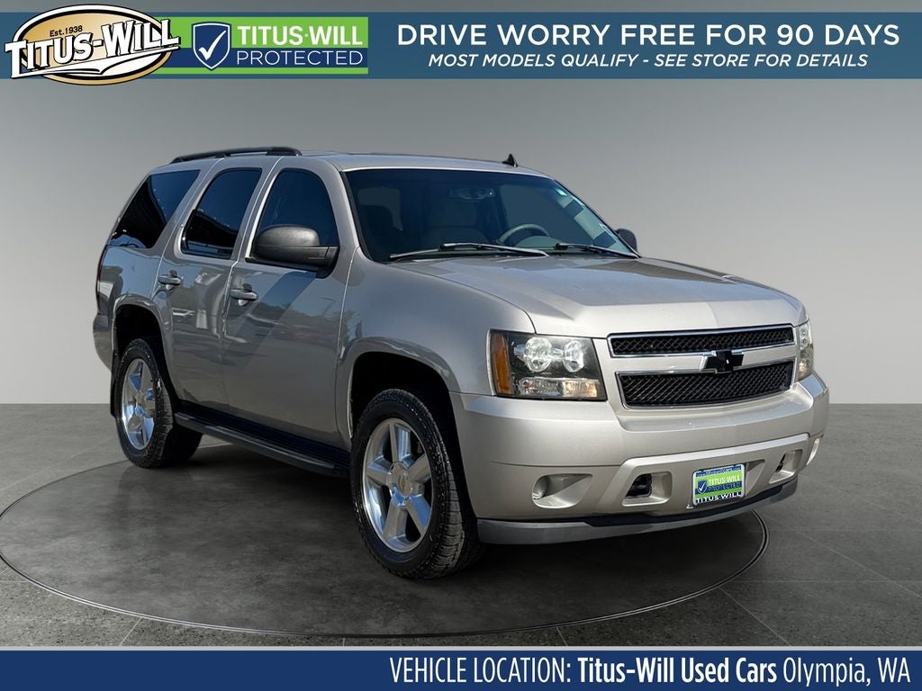 2007 Chevrolet Tahoe LS in Silver Birch Metallic — front three-quarter view