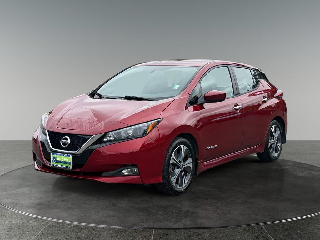 2019 Nissan Leaf — rear three-quarter view