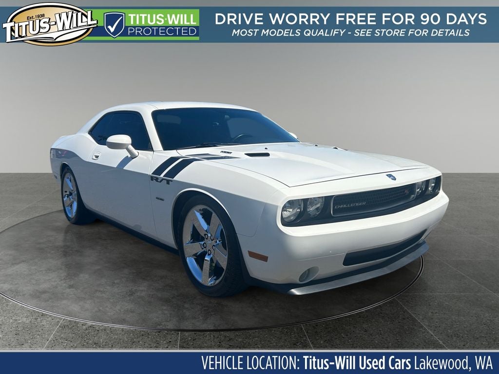 2009 Dodge Challenger R/T in Stone White — front three-quarter view