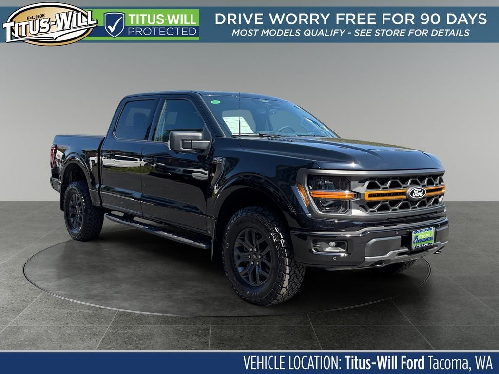 2026 Ford F-150 Tremor in Black — front three-quarter view