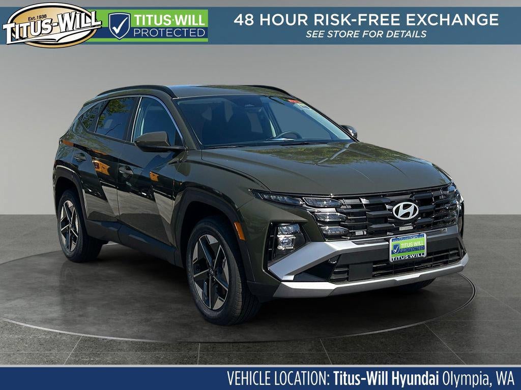 2026 Hyundai TUCSON SEL AWD in Rockwood Green — front three-quarter view
