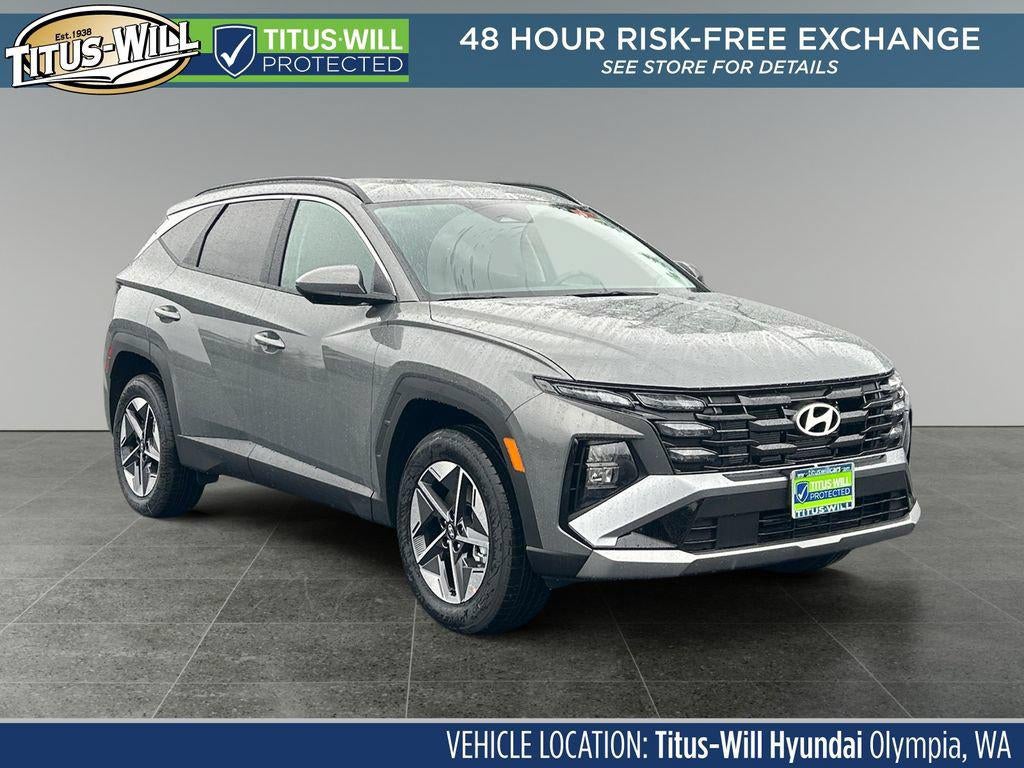 2026 Hyundai TUCSON SEL AWD in Hampton Gray — front three-quarter view