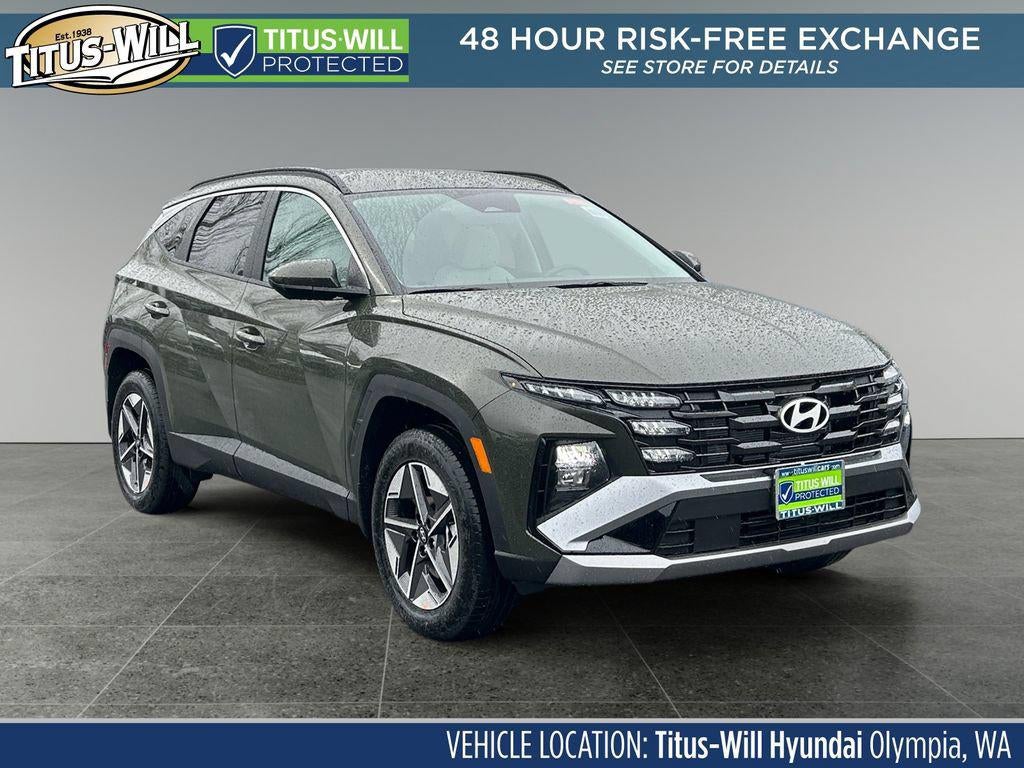 2026 Hyundai TUCSON SEL AWD in Rockwood Green — front three-quarter view