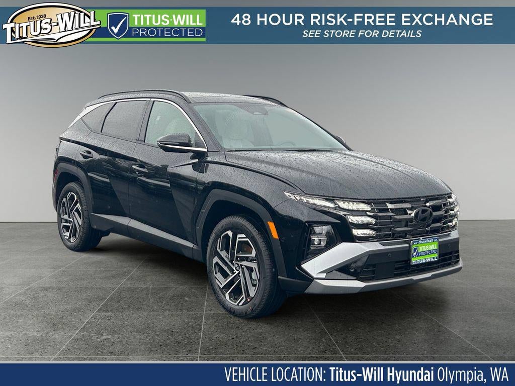 2026 Hyundai TUCSON Limited AWD in Phantom Black — front three-quarter view