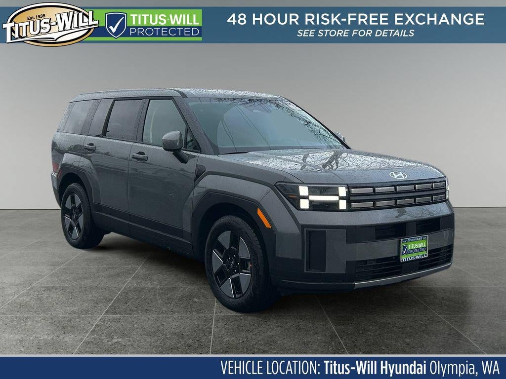 2026 Hyundai SANTA FE HYBRID SE in Hampton Gray — front three-quarter view