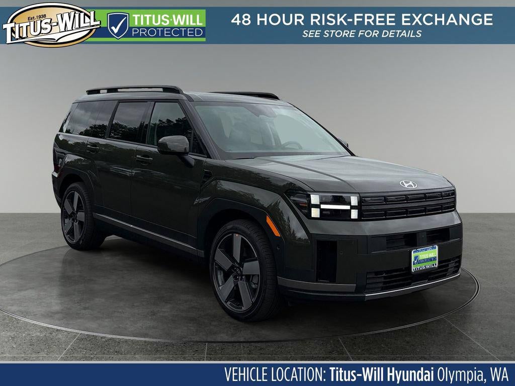2026 Hyundai SANTA FE Limited AWD in Rockwood Green — front three-quarter view