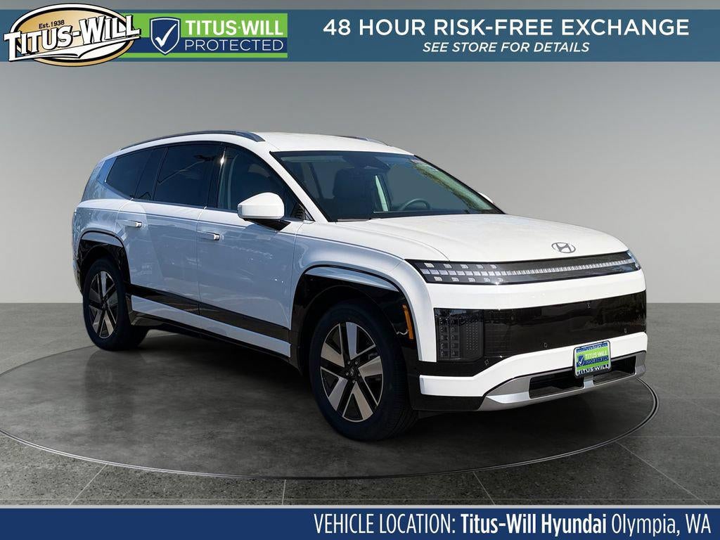 2026 Hyundai IONIQ 9 SEL in Snow White Pearl — front three-quarter view