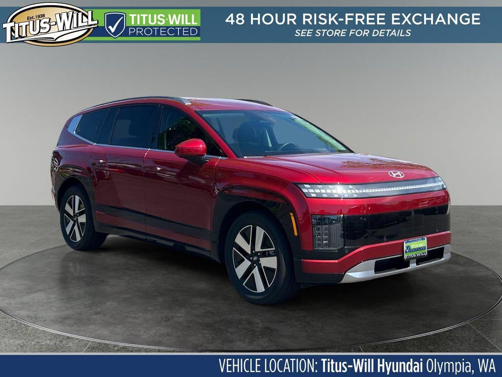 2026 Hyundai IONIQ 9 SEL in Ultimate Red — front three-quarter view