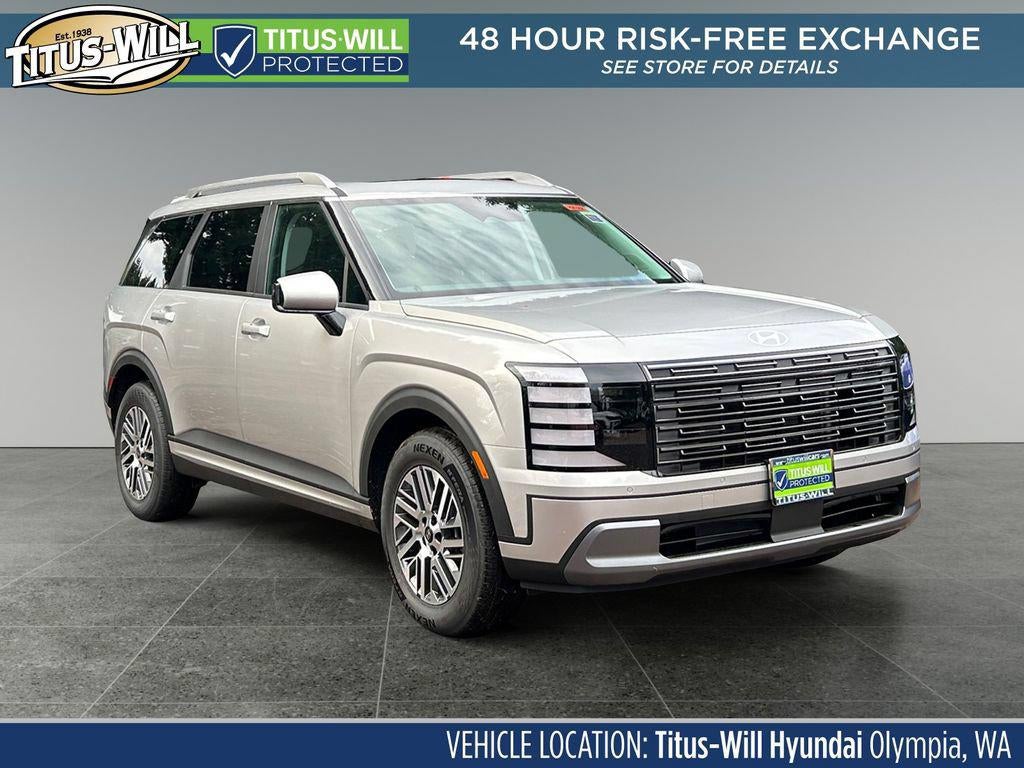 2026 Hyundai PALISADE SEL AWD in Typhoon Silver Metallic — front three-quarter view