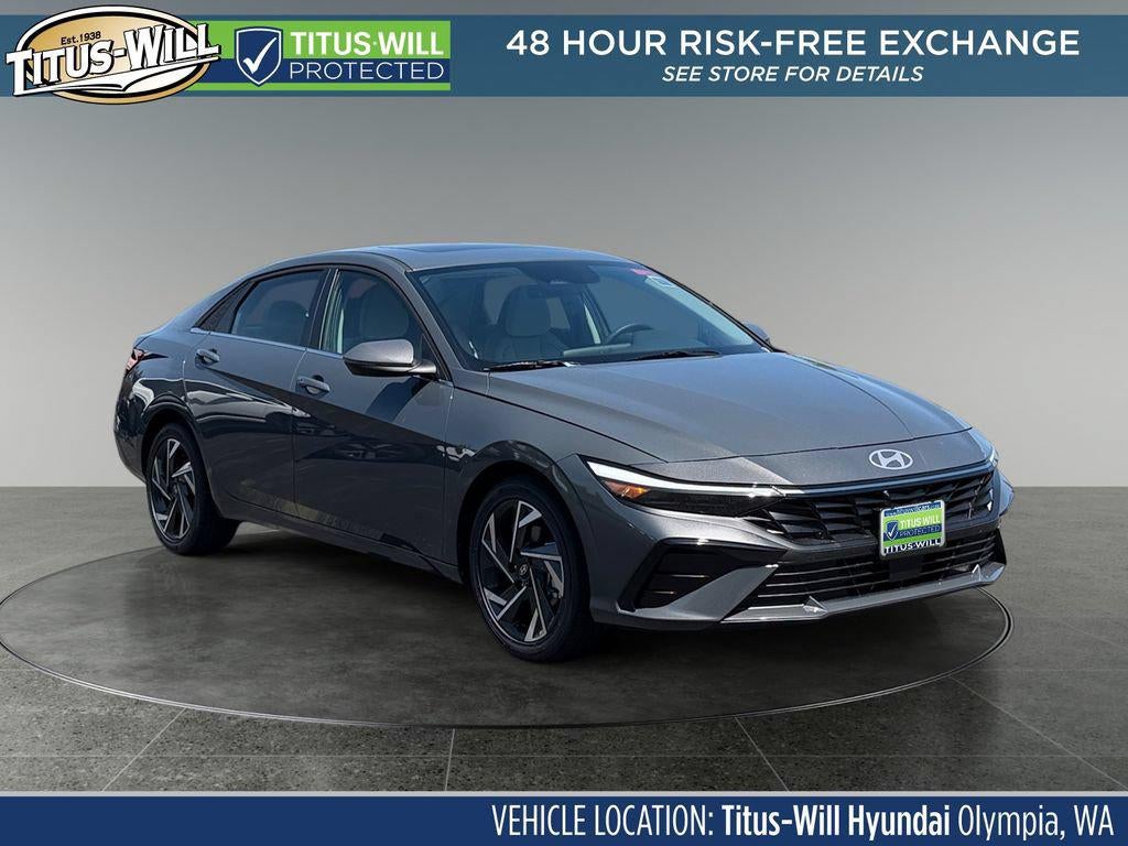 2026 Hyundai ELANTRA Limited in Ecotronic Gray — front three-quarter view