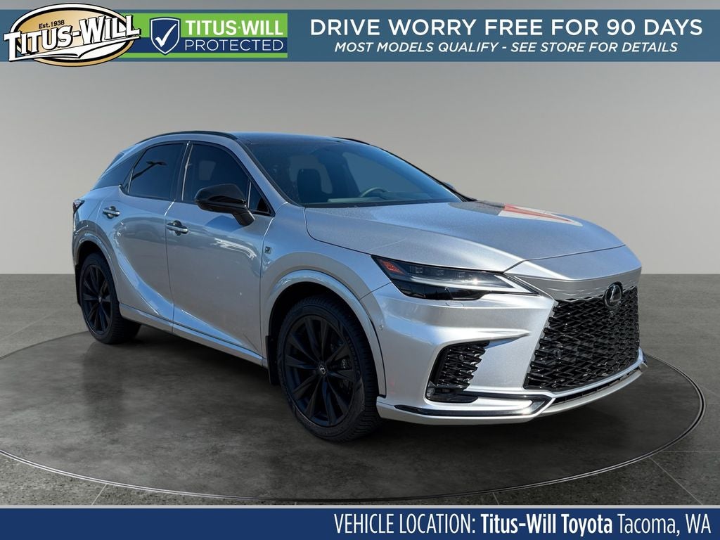 2024 Lexus RX 500h F SPORT Performance in Iridium — front three-quarter view