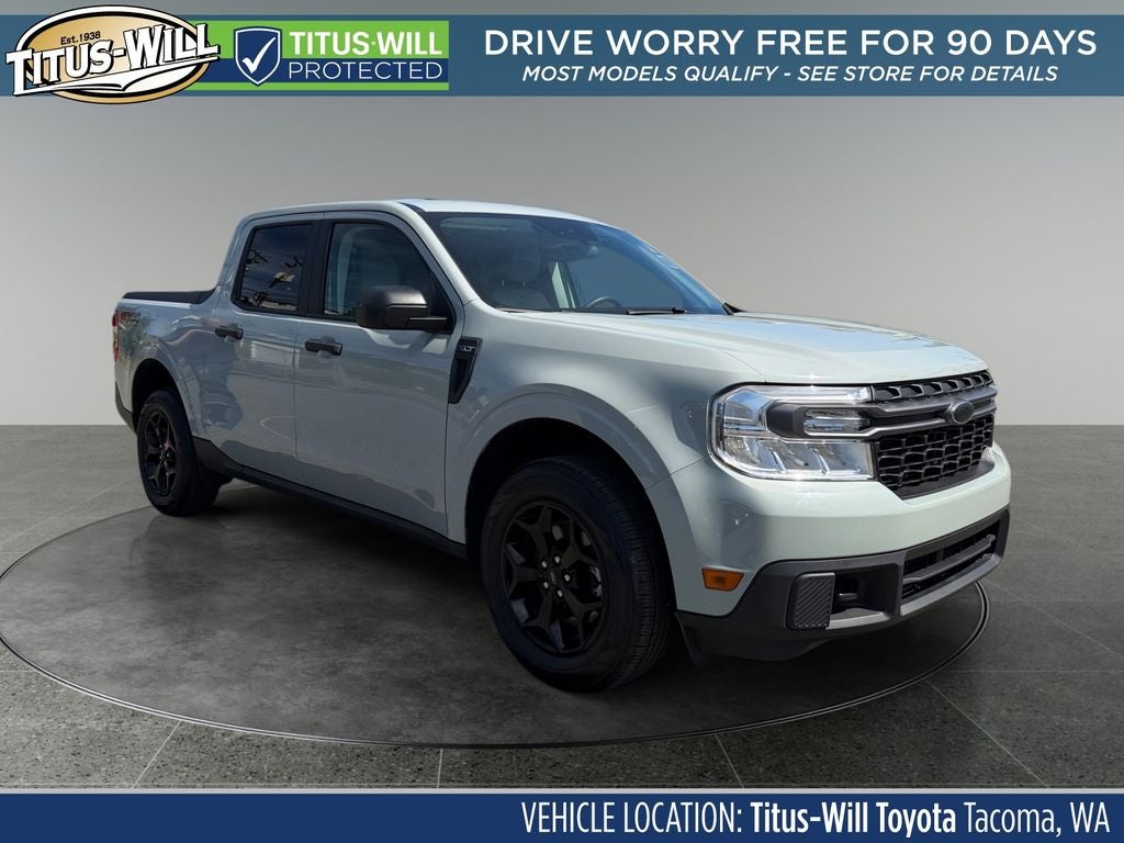 2022 Ford Maverick XLT in Cactus — front three-quarter view