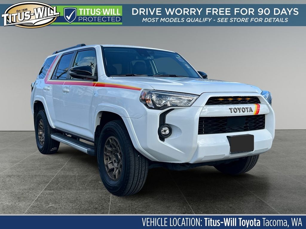 2023 Toyota 4Runner 40th Anniversary Special Edition in Ice Cap — front three-quarter view