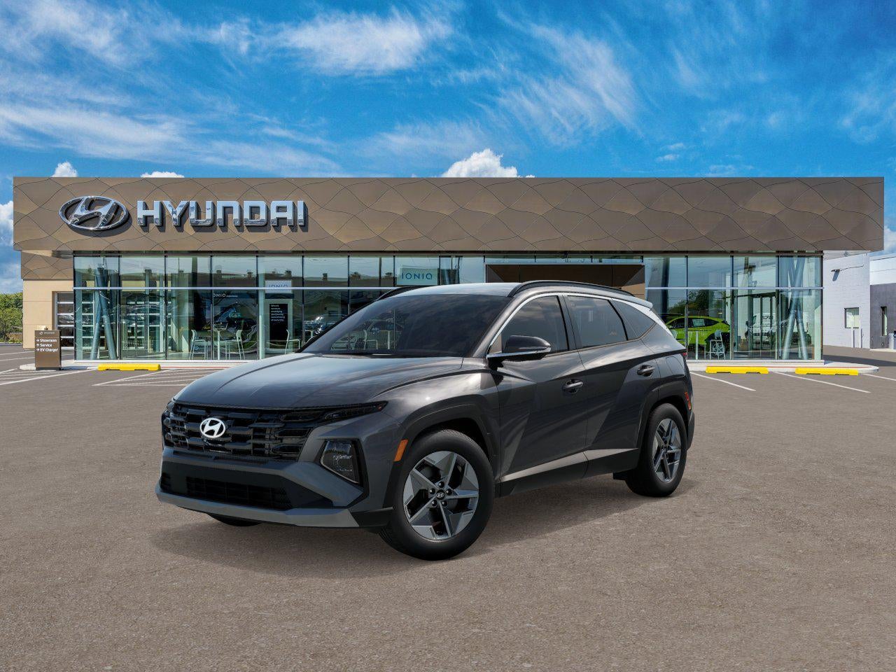 2026 Hyundai TUCSON PLUG-IN HYBRID SEL in Ecotronic Gray — front three-quarter view