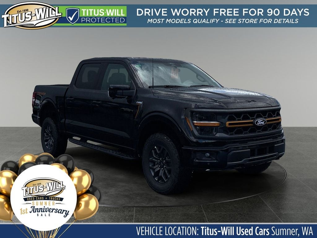 2026 Ford F-150 Tremor in Black — front three-quarter view