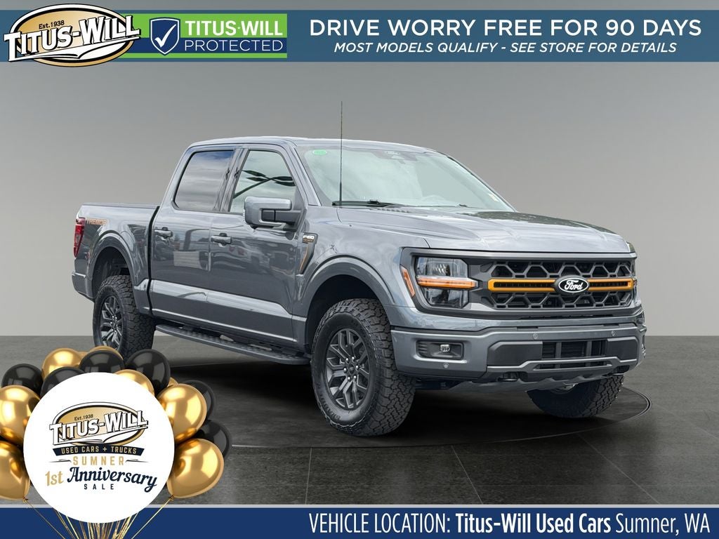 2026 Ford F-150 Tremor in Gray — front three-quarter view
