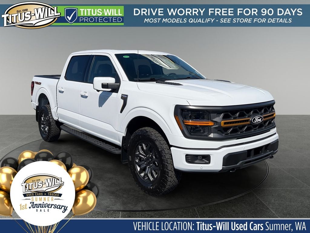 2026 Ford F-150 Tremor in Oxford White — front three-quarter view