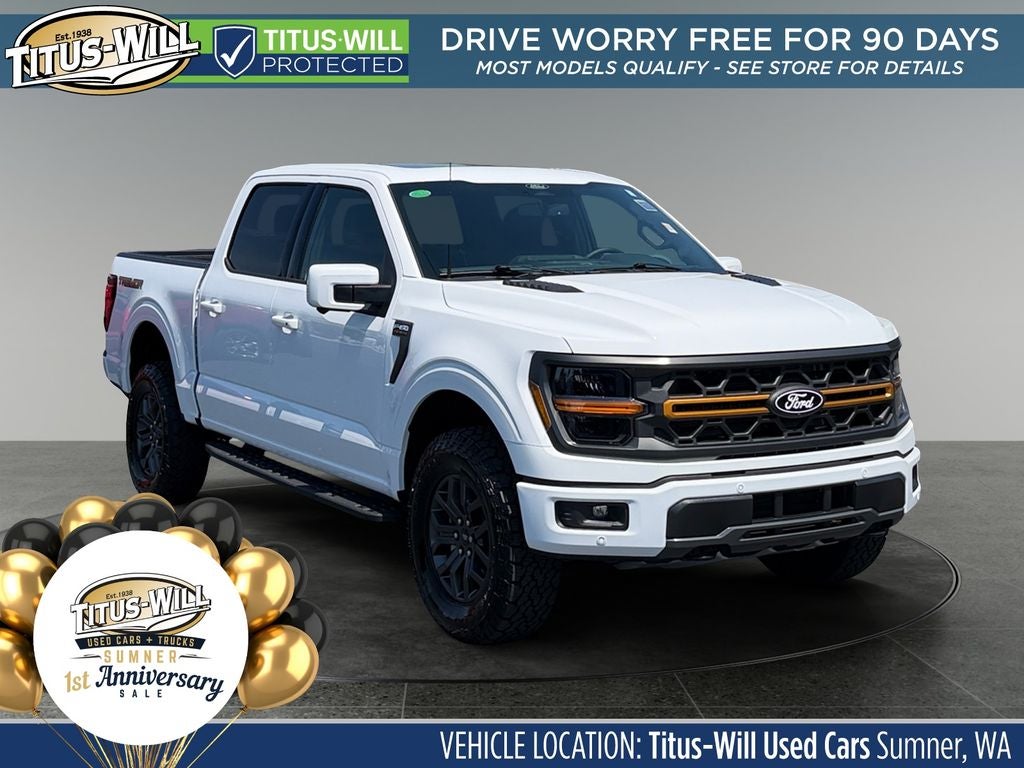 2026 Ford F-150 Tremor in Oxford White — front three-quarter view