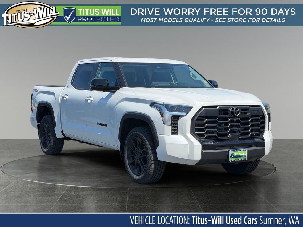 2024 Toyota Tundra Limited in Pearl — front three-quarter view